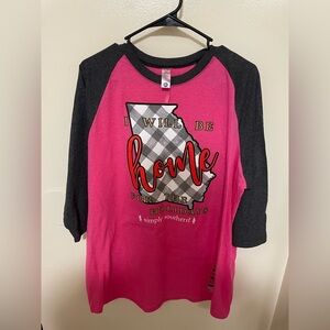 ✨NWT Simply Southern Home For The Holidays Georgia Shirt Size XL